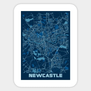 Newcastle - United Kingdom Peace City Map Sticker